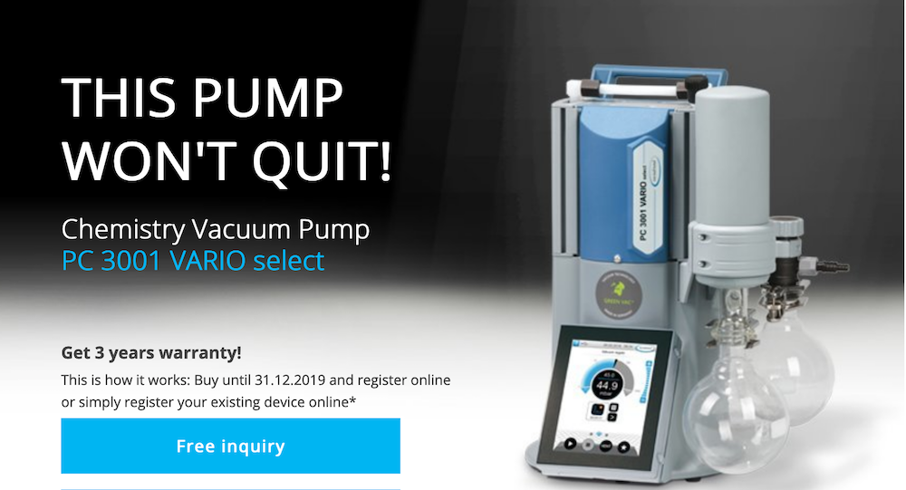 chemistry vacuum pump